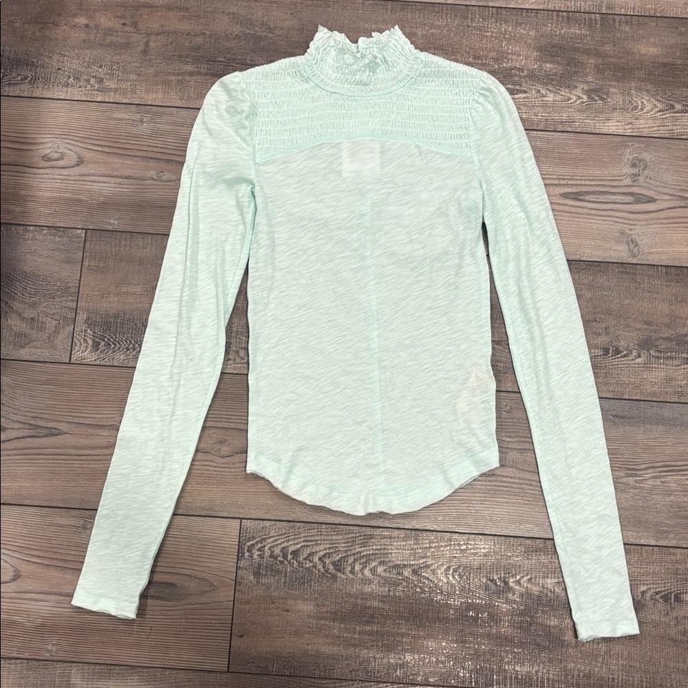 We the Free The Caroline Top Iced Aqua - Picture 3 of 4